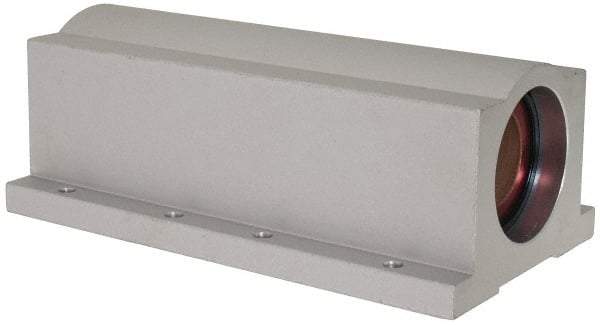 Pacific Bearing - 1-1/4" ID, 7-1/2" OAL x 2.813" OAH Closed Twin Pillow Block - 7-1/2 Inch Overall Length x 2-13/16 Inch Overall Height x 4 Inch Width, - Eagle Tool & Supply