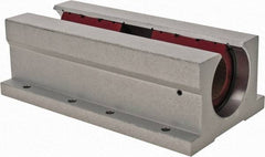 Pacific Bearing - 1-1/4" ID, 7-1/2" OAL x 2.813" OAH Open Twin Pillow Block - 7-1/2 Inch Overall Length x 2-13/16 Inch Overall Height x 4 Inch Width, - Eagle Tool & Supply