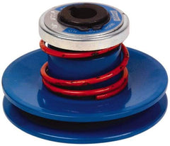 Lovejoy - 2.69" Min Pitch, 4.13" Long, 5.65" Max Diam, Spring Loaded Variable Speed Pulley - 6" Outside Diam, 3/4" Inside Diam, 1 Hp at 1750 RPM, 3/4 Hp at 1150 RPM - Eagle Tool & Supply