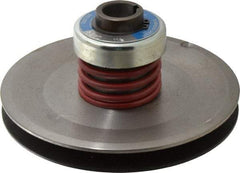 Lovejoy - 5" Min Pitch, 4.38" Long, 7.9" Max Diam, Spring Loaded Variable Speed Pulley - 8-1/4" Outside Diam, 1-1/8" Inside Diam, 5 Hp at 1750 RPM, 3 Hp at 1150 RPM - Eagle Tool & Supply