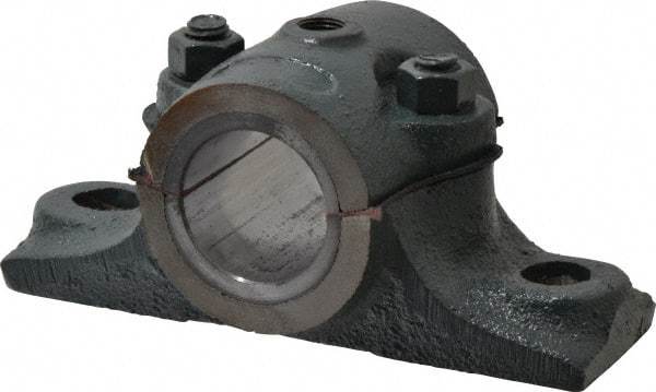 Made in USA - 5-1/4" OALSplit Bearing - Cast Iron - Eagle Tool & Supply
