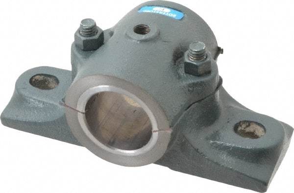 Made in USA - 6-1/4" OALSplit Bearing - Cast Iron - Eagle Tool & Supply
