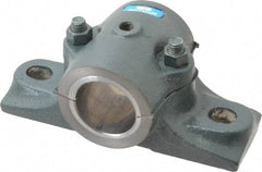 Made in USA - 6-1/4" OALSplit Bearing - Cast Iron - Eagle Tool & Supply