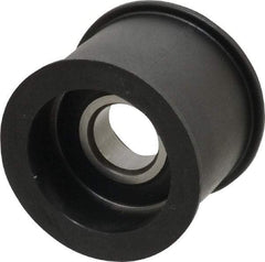Fenner Drives - 17 Inside x 2.07" Outside Diam, 1.37" Wide Pulley Slot, Glass Reinforced Nylon Idler Pulley - For Use with Flat Belts, 1-1/8" Wide - Eagle Tool & Supply