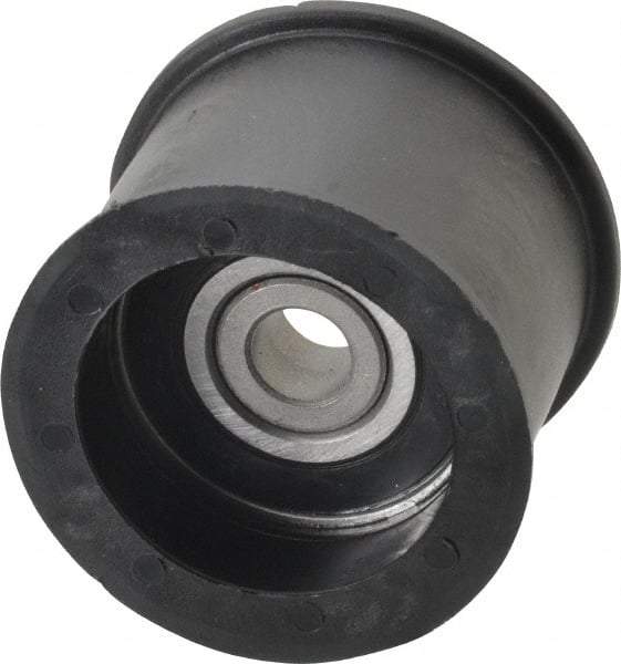 Fenner Drives - 3/8 Inside x 2.07" Outside Diam, 1.37" Wide Pulley Slot, Glass Reinforced Nylon Idler Pulley - For Use with Flat Belts, 1-1/8" Wide - Eagle Tool & Supply