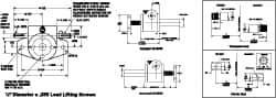 Duff-Norton - 1/4 Ton Capacity, 12" Lift Height, Upright Mechanical Screw Actuator - Top Plate - Eagle Tool & Supply