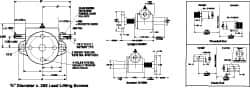 Duff-Norton - 1 Ton Capacity, 6" Lift Height, Upright Mechanical Screw Actuator - Clevis End - Eagle Tool & Supply