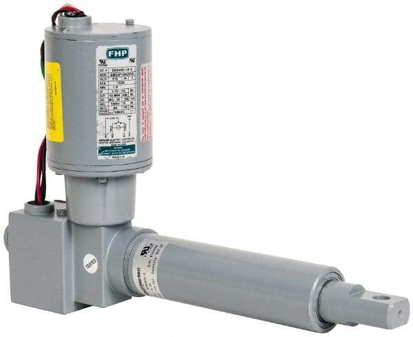 Duff-Norton - 6" Stroke Len, 25% Duty Cycle, 115 Volt, Linear Electromechanical Actuator with Limit Switch - AC Input, 0.58" per Second, 500 Lb Capacity - Eagle Tool & Supply