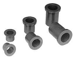 Poly Hi Solidur - 1-3/4" Inside x 2" Outside Diam, Nylon Sleeve Bearing - 2-1/4" Outside Diam, 1/8" Flange Thickness, 1" OAL - Eagle Tool & Supply