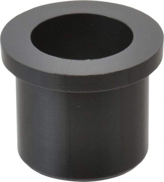 Poly Hi Solidur - 3/4" Inside x 1" Outside Diam, Nylon Sleeve Bearing - 1-1/4" Outside Diam, 5/32" Flange Thickness, 1" OAL - Eagle Tool & Supply