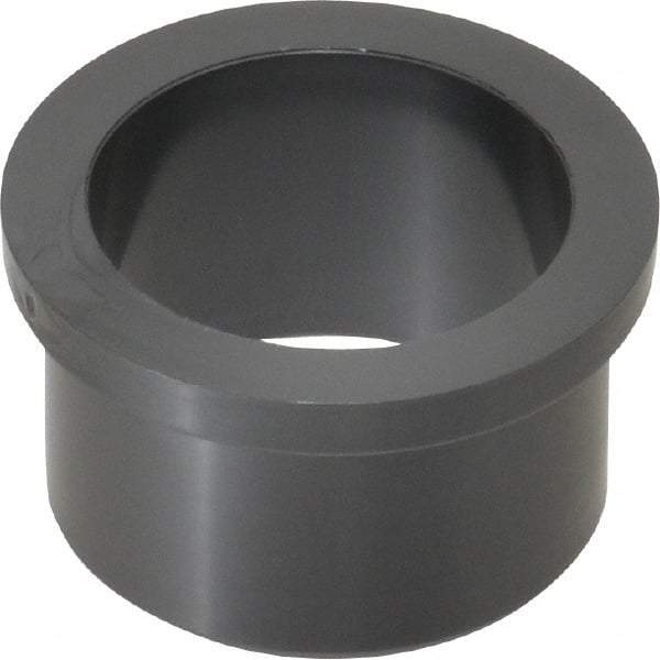 Poly Hi Solidur - 1-1/4" Inside x 1-1/2" Outside Diam, Nylon Sleeve Bearing - 1-3/4" Outside Diam, 0.2" Flange Thickness, 1" OAL - Eagle Tool & Supply