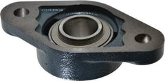 Value Collection - 130mm OAL2-Bolt Flange Bearing - 3100 Lb Dyn Cap, Cast Iron - Eagle Tool & Supply