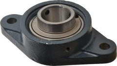 Value Collection - 161mm OAL2-Bolt Flange Bearing - 5650 Lb Dyn Cap, Cast Iron - Eagle Tool & Supply