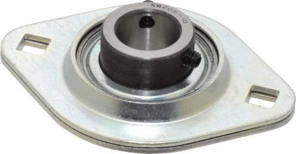 Value Collection - 3-3/16" OAL2-Bolt Flange - 1160 Lb Dyn Cap, Steel - Eagle Tool & Supply
