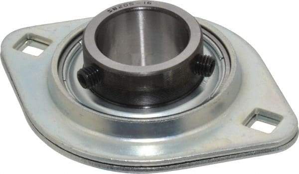 Value Collection - 3-3/4" OAL2-Bolt Flange - 1700 Lb Dyn Cap, Steel - Eagle Tool & Supply