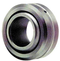 Made in USA - 5/16" Bore Diam, 8,750 Lb Dynamic Capacity, 3/8" Wide, Ball-Joint Spherical Plain Bearing - 3/4" OD - Eagle Tool & Supply