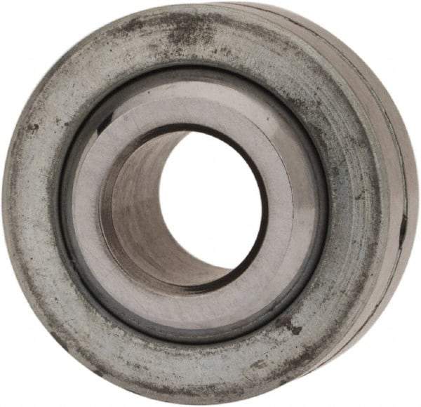 Made in USA - 1/4" Bore Diam, 4,950 Lb Dynamic Capacity, 11/32" Wide, Ball-Joint Spherical Plain Bearing - 21/32" OD - Eagle Tool & Supply