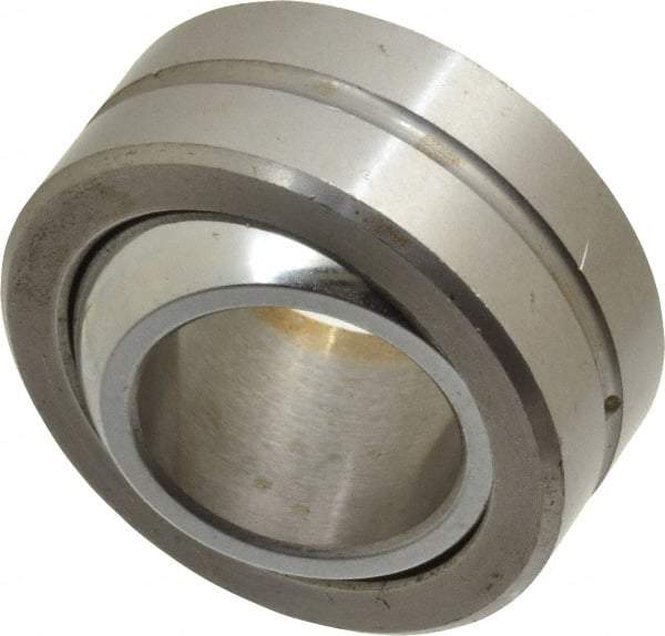 Made in USA - 3/4" Bore Diam, 31,920 Lb Dynamic Capacity, 3/4" Wide, Ball-Joint Spherical Plain Bearing - 1-7/16" OD - Eagle Tool & Supply