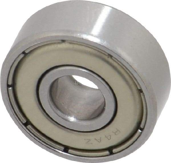 Tritan - 1/4" Bore Diam, 3/4" OD, Double Shield Deep Groove Radial Ball Bearing - 9/32" Wide, 1 Row, Round Bore, 200 Lb Static Capacity, 525 Lb Dynamic Capacity - Eagle Tool & Supply