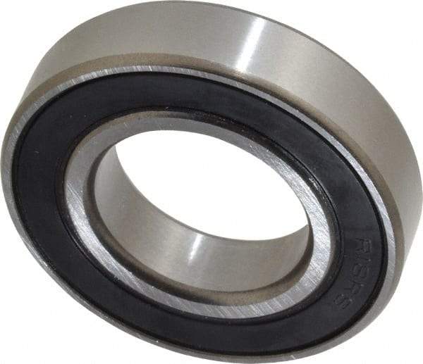 Tritan - 1-1/8" Bore Diam, 2-1/8" OD, Double Seal Deep Groove Radial Ball Bearing - 1/2" Wide, 1 Row, Round Bore, 1,690 Lb Static Capacity, 2,810 Lb Dynamic Capacity - Eagle Tool & Supply