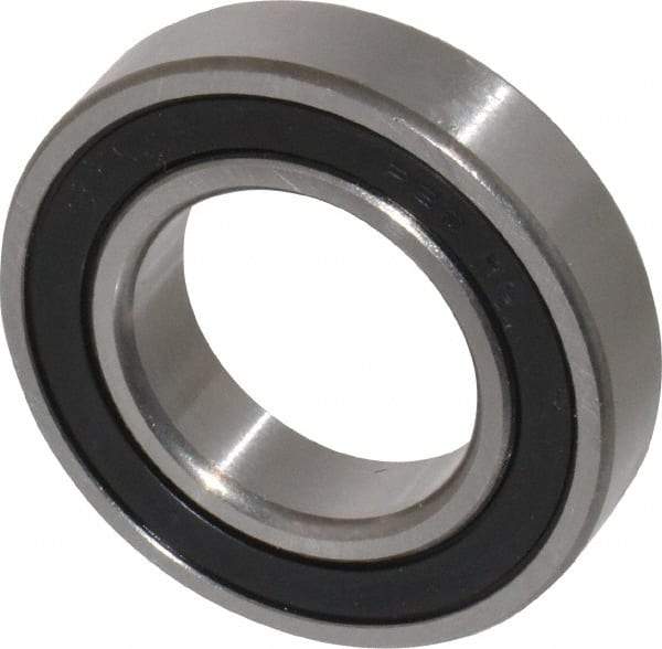 Tritan - 1-1/4" Bore Diam, 2-1/4" OD, Double Seal Deep Groove Radial Ball Bearing - 1/2" Wide, 1 Row, Round Bore, 2,090 Lb Static Capacity, 3,150 Lb Dynamic Capacity - Eagle Tool & Supply