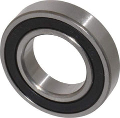 Tritan - 1-1/4" Bore Diam, 2-1/4" OD, Double Seal Deep Groove Radial Ball Bearing - 1/2" Wide, 1 Row, Round Bore, 2,090 Lb Static Capacity, 3,150 Lb Dynamic Capacity - Eagle Tool & Supply