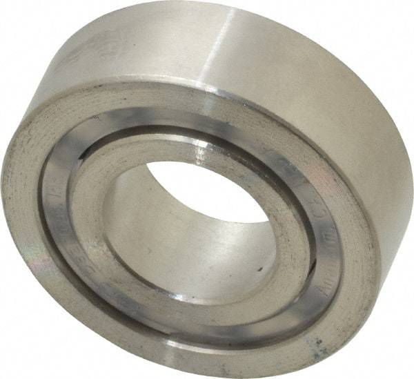 Made in USA - 5/8" Bore Diam, 1-3/8" OD, Open Precision Ground Radial Ball Bearing - 7/16" Wide, 1 Row, Round Bore, 138 Lb Static Capacity, 207 Lb Dynamic Capacity - Eagle Tool & Supply