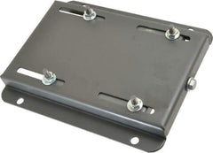 Made in USA - 5/16" Bolt Steel Rigid Fixed Base Motor Base - Adjusting Single Screw, 145T NEMA Frame - Eagle Tool & Supply