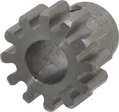 Browning - 24 Pitch, 1/2" Pitch Diam, 12 Tooth Spur Gear - 1/4" Bore Diam, 3/8" Hub Diam, Steel - Eagle Tool & Supply