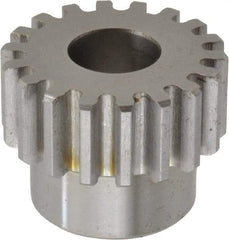 Browning - 16 Pitch, 1-1/8" Pitch Diam, 18 Tooth Spur Gear - 1/2" Bore Diam, 15/16" Hub Diam, Steel - Eagle Tool & Supply