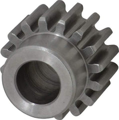 Browning - 12 Pitch, 1.333" Pitch Diam, 16 Tooth Spur Gear - 5/8" Bore Diam, 1-1/16" Hub Diam, Steel - Eagle Tool & Supply