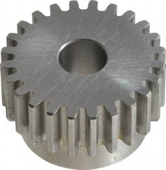 Browning - 12 Pitch, 2" Pitch Diam, 24 Tooth Spur Gear - 5/8" Bore Diam, 1-3/4" Hub Diam, Steel - Eagle Tool & Supply