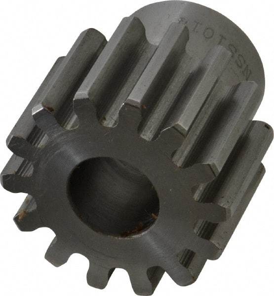 Browning - 10 Pitch, 1.4" Pitch Diam, 14 Tooth Spur Gear - 5/8" Bore Diam, 1-7/64" Hub Diam, Steel - Eagle Tool & Supply