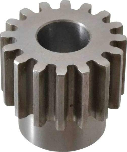 Browning - 10 Pitch, 1.6" Pitch Diam, 16 Tooth Spur Gear - 3/4" Bore Diam, 1-5/16" Hub Diam, Steel - Eagle Tool & Supply