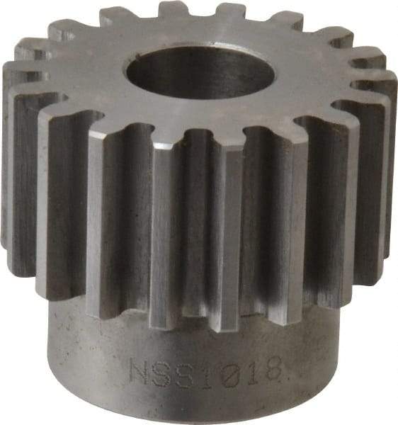 Browning - 10 Pitch, 1.8" Pitch Diam, 18 Tooth Spur Gear - 3/4" Bore Diam, 1-33/64" Hub Diam, Steel - Eagle Tool & Supply