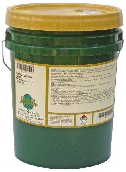 Oak Signature - Oakflo DSO 650, 5 Gal Pail Cutting & Grinding Fluid - Water Soluble, For Broaching, Drilling, Gear Cutting, Reaming, Tapping, Turning - Eagle Tool & Supply