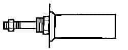 ARO/Ingersoll-Rand - Air Cylinder Flange - For 2-1/2" Air Cylinders, Use with ARO Economair Cylinders - Eagle Tool & Supply