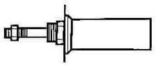 ARO/Ingersoll-Rand - Air Cylinder Flange - For 1-1/8" Air Cylinders, Use with ARO Economair Cylinders - Eagle Tool & Supply