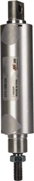 ARO/Ingersoll-Rand - 3" Stroke x 1-1/2" Bore Double Acting Air Cylinder - 1/4 Port, 1/2-13 Rod Thread - Eagle Tool & Supply