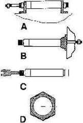 ARO/Ingersoll-Rand - Air Cylinder L Bracket - For 4" Air Cylinders, Use with ARO Economair Cylinders - Eagle Tool & Supply