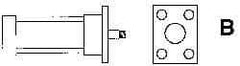 ARO/Ingersoll-Rand - Air Cylinder MF1 Head Flange Mount Kit - For 2-1/2" Air Cylinders, Use with Provenair Series - Eagle Tool & Supply