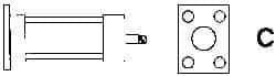ARO/Ingersoll-Rand - Air Cylinder MF2 Cap Flange Mount Kit - For 2-1/2" Air Cylinders, Use with Provenair Series - Eagle Tool & Supply