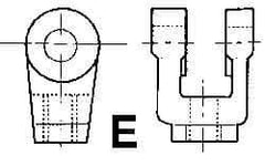 ARO/Ingersoll-Rand - Air Cylinder Rod Clevis - For 3-1/4 & 4" Air Cylinders, Use with Provenair Series - Eagle Tool & Supply