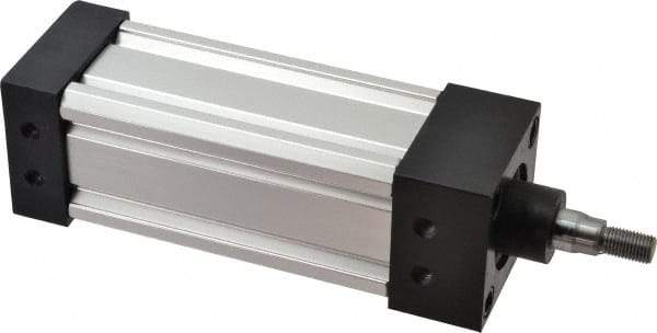 ARO/Ingersoll-Rand - 4" Stroke x 2" Bore Double Acting Air Cylinder - 7/16-20 Rod Thread, 250 Max psi, 185°F - Eagle Tool & Supply