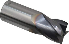 Niagara Cutter - 1", 1" LOC, 1" Shank Diam, 3" OAL, 4 Flute, Solid Carbide Square End Mill - Single End, TiAlN Finish, Spiral Flute, 30° Helix, Centercutting, Right Hand Cut, Right Hand Flute, Series C430 - Eagle Tool & Supply