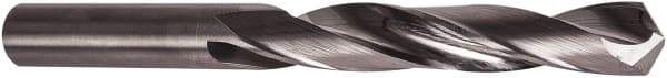 Precision Twist Drill - 5mm 118° Solid Carbide Jobber Drill - Bright Finish, Right Hand Cut, 75mm OAL, Split Point - Eagle Tool & Supply