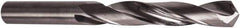 Precision Twist Drill - 1mm 118° Solid Carbide Jobber Drill - Bright Finish, Right Hand Cut, 32mm OAL, Split Point - Eagle Tool & Supply