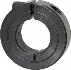Climax Metal Products - 13/16" Bore, Steel, One Piece One Piece Split Shaft Collar - 1-5/8" Outside Diam, 1/2" Wide - Eagle Tool & Supply