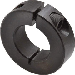 Climax Metal Products - 7/8" Bore, Steel, One Piece Clamp Collar - 1-5/8" Outside Diam, 1/2" Wide - Eagle Tool & Supply