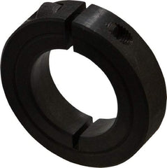 Climax Metal Products - 1-3/16" Bore, Steel, One Piece Clamp Collar - 2-1/16" Outside Diam, 1/2" Wide - Eagle Tool & Supply